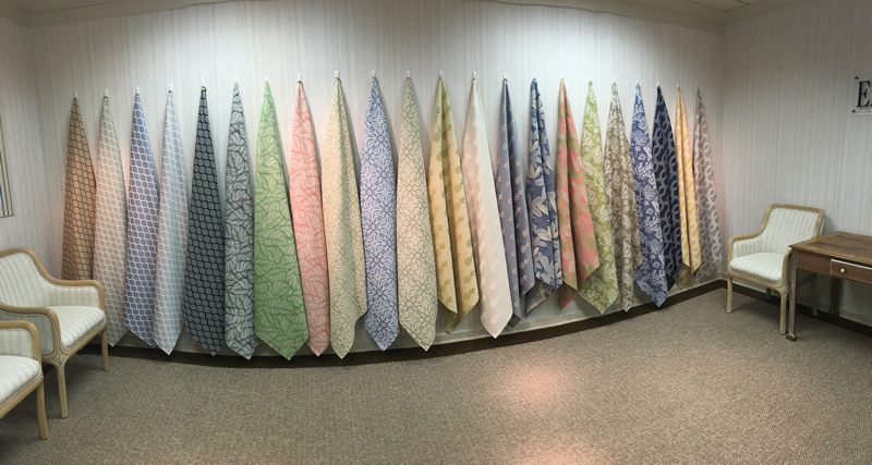 Edgar Fabrics wall of color